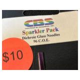 Collection of COE 96 Fusing Glass Sheets with Dichroic Add-Ons and Sparkler Packs