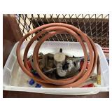 Metal Industrial Shelving Unit with Mesh Sides, 65x30x11 Inches5 Shelves & Mixed Workshop Lot with Pliers Sets, Hand Tools, Bungee Cords and Grinder