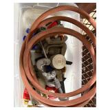 Metal Industrial Shelving Unit with Mesh Sides, 65x30x11 Inches5 Shelves & Mixed Workshop Lot with Pliers Sets, Hand Tools, Bungee Cords and Grinder