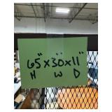 Metal Industrial Shelving Unit with Mesh Sides, 65x30x11 Inches5 Shelves & Mixed Workshop Lot with Pliers Sets, Hand Tools, Bungee Cords and Grinder