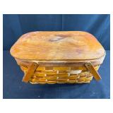 Vintage Woven Basket with Collection of Autograph and Memory Books