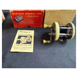 Vintage Shakespeare President Fishing Reel with Box, Manual, and Accessories