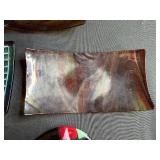Collection of 5 Artistic Fused Glass Plates and Trays