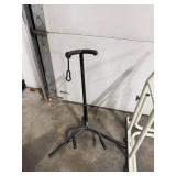 Collection of 4 Music Instrument and Display Stands Including Brass Lyre Music Stand