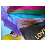 Large Collection of Assorted Gift Bags and Tissue Paper in Tote