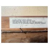 Lot of Cat Themed Artwork & Puzzle - Inc White Cat Oil from Shelburne Vermont Museum and Lmt Ed Cat Collage Signed Print