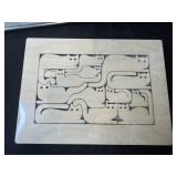 Lot of Cat Themed Artwork & Puzzle - Inc White Cat Oil from Shelburne Vermont Museum and Lmt Ed Cat Collage Signed Print