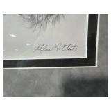 Lot of Cat Themed Artwork & Puzzle - Inc White Cat Oil from Shelburne Vermont Museum and Lmt Ed Cat Collage Signed Print