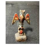 Native American Collectibles and Folk Art Lot with Baskets, Pipe, and Decor