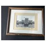 Home Decor Collection with Signed & Numbered Framed Art, Carved Angel, Hand-Painted Wood Piece, and Sign