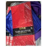 Patriotic Tablecloths, Cloths, Flags, and Decorations Assortment
