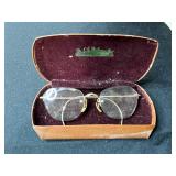 Collection of Vintage Buttons, Ribbons, Cat Die Cuts, and Antique Eyeglasses