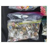 Mixed Craft Supplies Collection with Copper Sheets, Beads, Vintage Patches, and Accessories