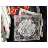 Collection of Vintage and Holiday-Themed Table Linens and Fabric Napkins
