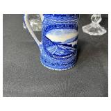 Collection of 5 Decorative Glass and Porcelain Tableware Pieces inc Lamberton