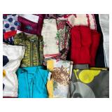 Large Collection of Vintage and Modern Scarves, Sashes, and Fabric Accessories - buckles & scarf holders