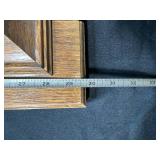 Pair of Oak Wall Shelves, 29-30 Inch Decorative Wood Display Ledges