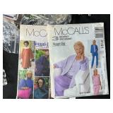 Large Lot of Vintage Sewing Patterns, Lace Doilies, Buttons, and Craft Supplies