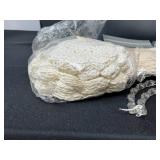 Large Lot of Vintage Sewing Patterns, Lace Doilies, Buttons, and Craft Supplies