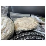 Large Lot of Vintage Sewing Patterns, Lace Doilies, Buttons, and Craft Supplies