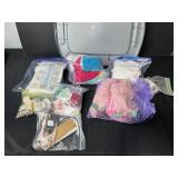 Large Collection of Handmade Crochet and Embroidered Linens with Accessories
