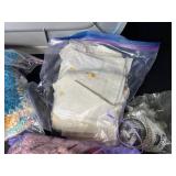 Large Collection of Handmade Crochet and Embroidered Linens with Accessories