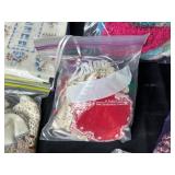 Large Collection of Handmade Crochet and Embroidered Linens with Accessories