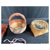 Collection of Native American Inspired Decor and Handcrafted Items