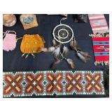 Collection of Native American Inspired Decor and Handcrafted Items