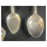 Collection of Vintage Souvenir Collector Spoons with International Motifs