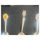Collection of Vintage Souvenir Collector Spoons Assorted Locations