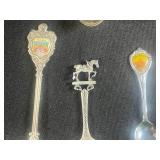 Collection of Vintage Souvenir Collector Spoons Assorted Locations