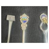 Collection of Vintage Souvenir Collector Spoons Assorted Locations