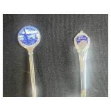 Collection of Vintage Souvenir Collector Spoons Assorted Locations