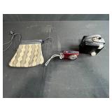 Canon PowerShot A480 and Kodak Brownie Hawkeye Cameras with Textile Pouch