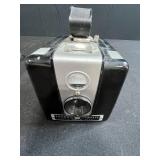 Canon PowerShot A480 and Kodak Brownie Hawkeye Cameras with Textile Pouch