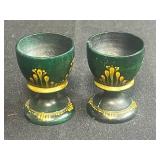 Collection of Ceramic and Glass Easter Decor with Goebel Chicks and Egg Cups