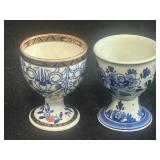 Collection of Ceramic and Glass Easter Decor with Goebel Chicks and Egg Cups