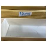 Samsonite Montbello II Yellow Train Case with Vintage Scarves Inc Vera