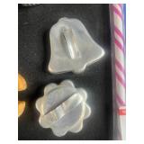 Vintage Old Dutch Potato Chip Tin (no lid), Tray, Cookie Cutters, Tumblers, and Kitchen Accessories Assortment