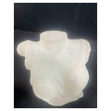 California Pottery Pink Lady Dancer Figurine & Vintage Vanity Decor Display Collection Glass Busts Mini Perfume Bottles