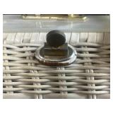 Collection of 4 Vintage Handbags Including Tooled Leather and Wicker Purse