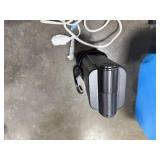 Collection of Ott-Lite Desk Lamps, Extension Cords, and Power Strips