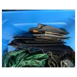 Lot of Jewelry Display Stands, Velvet Pads, and Showcase Accessories with Storage Bin