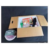 Vintage Glass Wax Christmas Stencils and Nordic Ware Bundt Pan with Cake Keeper