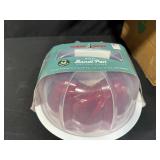 Vintage Glass Wax Christmas Stencils and Nordic Ware Bundt Pan with Cake Keeper