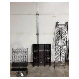 Collection of 3 Metal and Wood Wall Decor Racks