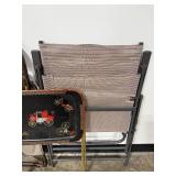 Assorted Folding Chairs and Vintage TV Tray Table