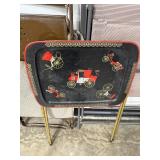 Assorted Folding Chairs and Vintage TV Tray Table
