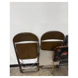 Assorted Folding Chairs and Vintage TV Tray Table